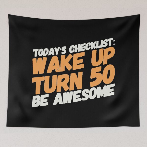 Item preview, Wake up turn 50 - 50th Birthday designed and sold by Dubbra.