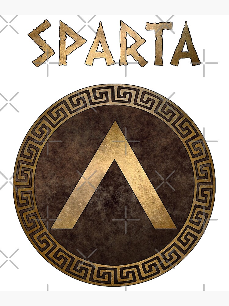 "Ancient Sparta Lambda Shield Symbol of the Spartans" Poster for Sale