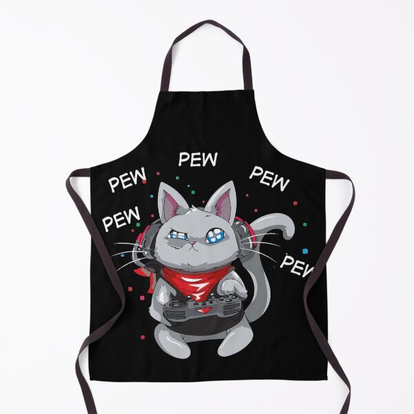 Item preview, Funny Cat Playing Video Game Pew Pew Pew - Pet Simulator designed and sold by AR Studios.