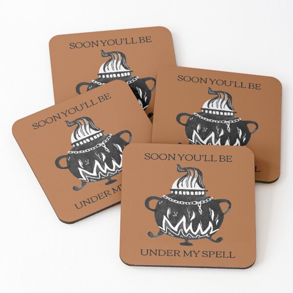 Item preview, Funny design of a witches cauldron and a witch's brew, with the text soon you'll be under my spell. designed and sold by NobelFashion.