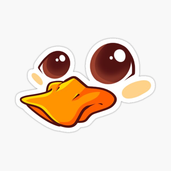 Rubber Duck Games Duck Face Sticker For Sale By Rubberduckgames