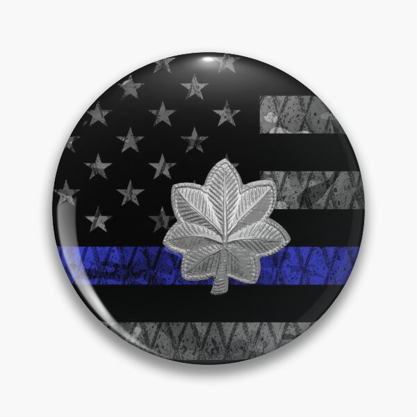 Item preview, Lieutenant Colonel Thin Blue Line Distressed Flag designed and sold by Jared Davies.