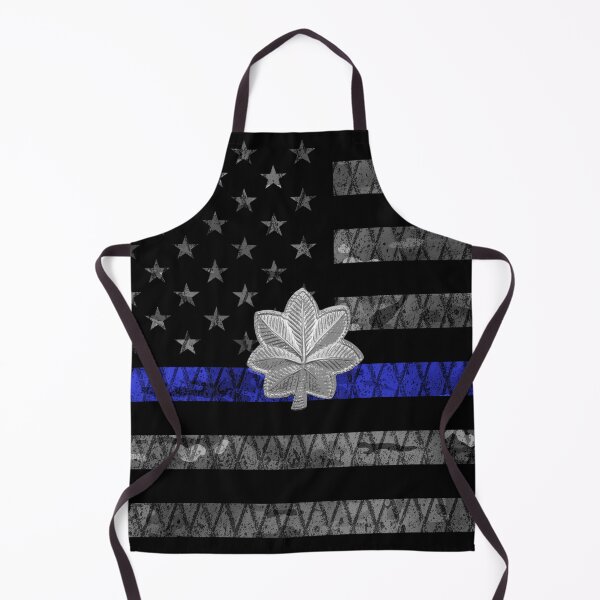 Item preview, Lieutenant Colonel Thin Blue Line Distressed Flag designed and sold by Jared Davies.