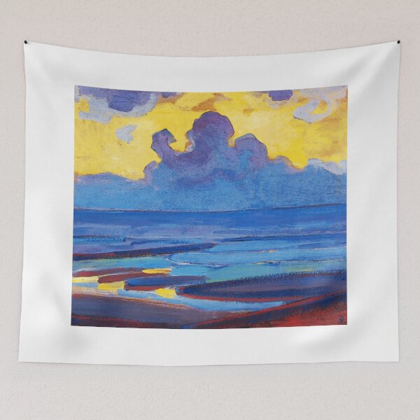 Item preview, Piet Mondrian By The Sea Landscape Colorful Painting Abstract And Modern Art designed and sold by Vintage Mag.