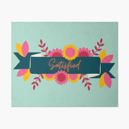 Item preview, Satisfied Flowered Ribbon designed and sold by Dream Big! by E. H..