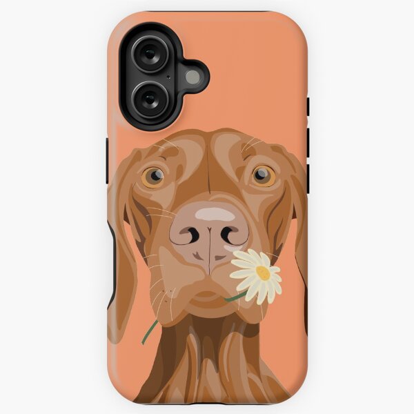 Item preview, Cute Hungarian Vizsla with Daisy  designed and sold by Olivia's Doodle Den.