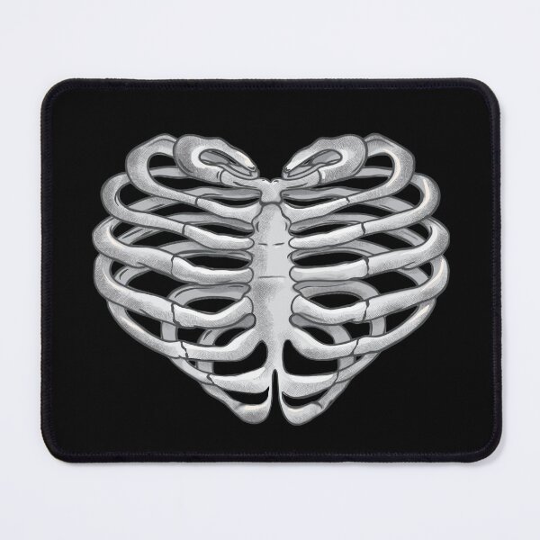 Item preview, Skeleton rib heart, Broken, heart,  heart disease awareness designed and sold by Collagedream.
