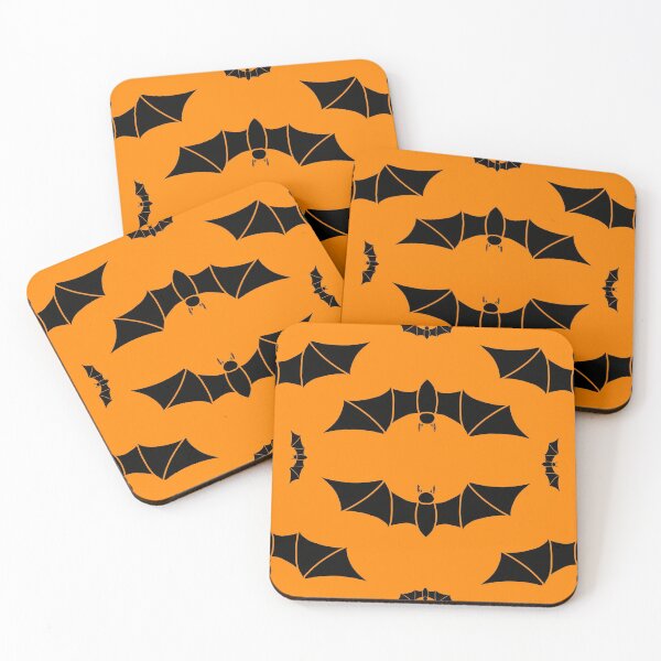 Item preview, Orange spooky bat pattern  designed and sold by marionroo24.