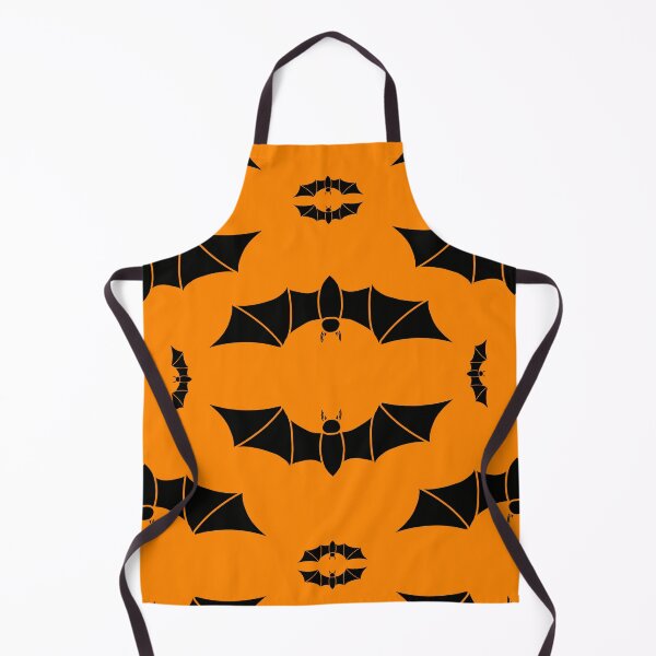 Item preview, Orange spooky bat pattern designed and sold by marionroo24.