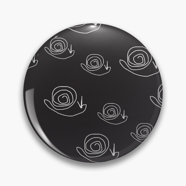 Item preview, white snail on black designed and sold by kim tang.