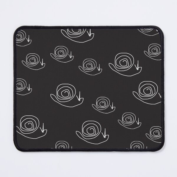 Item preview, white snail on black designed and sold by kim tang.