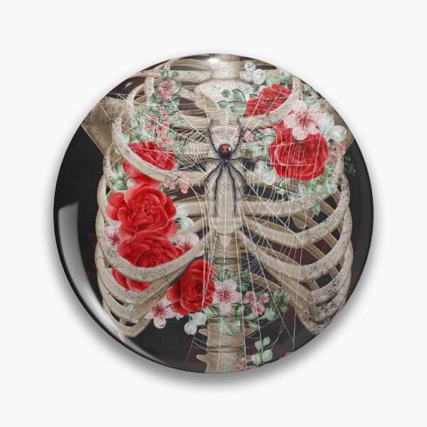 Item preview, Esqueleto y rosas y araña Rockabilly estilo halloween designed and sold by DarkDesign69.