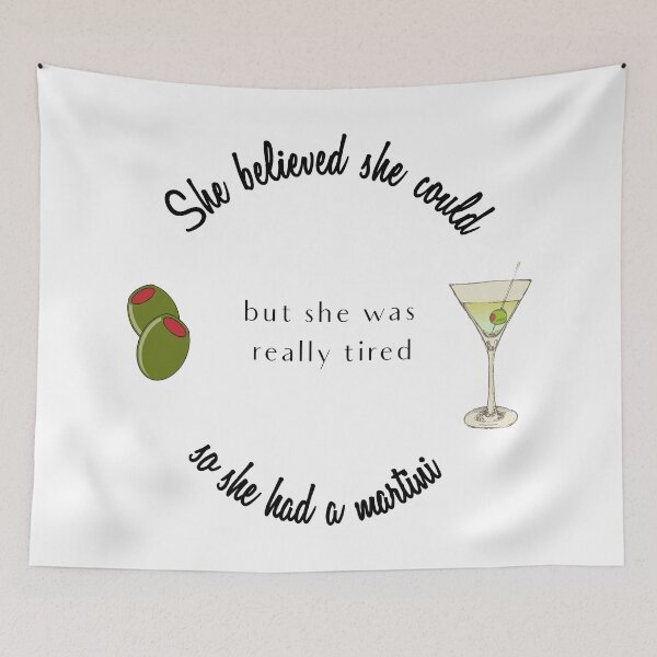 Item preview, She believed She Could So She Had a Martini designed and sold by Swigalicious.
