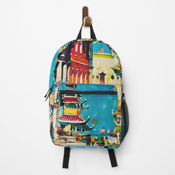 Item preview, San Francisco Chinatown Vintage Travel Poster designed and sold by vintagevivian.