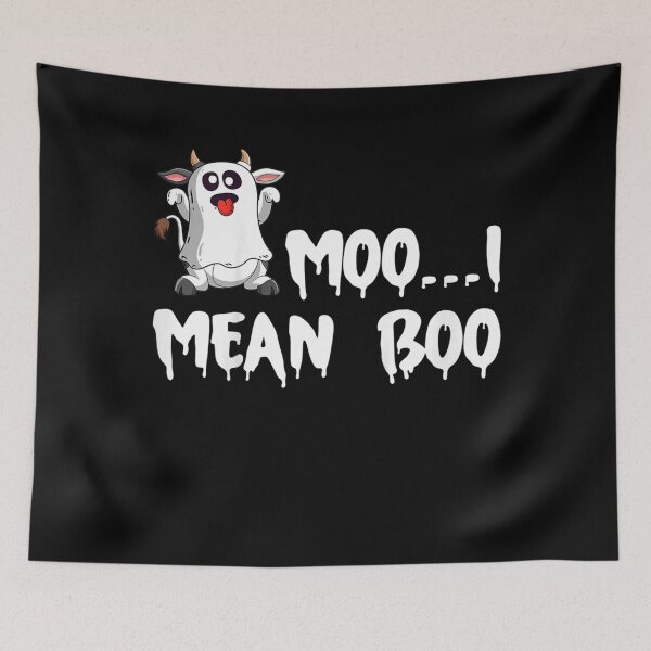 Item preview, Moo I Mean Boo Ghost Cow Ghost Cow Halloween Farmer Funny  designed and sold by RogerGift.