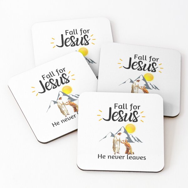 Item preview, Fall for jesus he never leaves sunset designed and sold by DivineLiveShop.