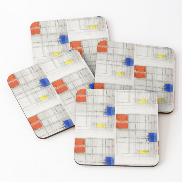 Item preview, Piet Mondrian Study for a Composition Landscape Colorful Painting Abstract And Modern Art designed and sold by Vintage Mag.