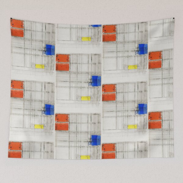 Item preview, Piet Mondrian Study for a Composition Landscape Colorful Painting Abstract And Modern Art designed and sold by Vintage Mag.