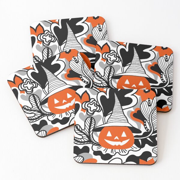 Item preview, Halloween pattern with cute pumpkin designed and sold by Cat Print.