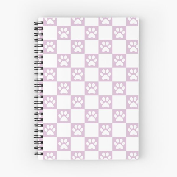 Item preview, Checkered light lavender and white dog paw print pattern 2 | Cute Gifts for dog mom, dog dad, dog lover and dog owner  designed and sold by Violet Treasures.