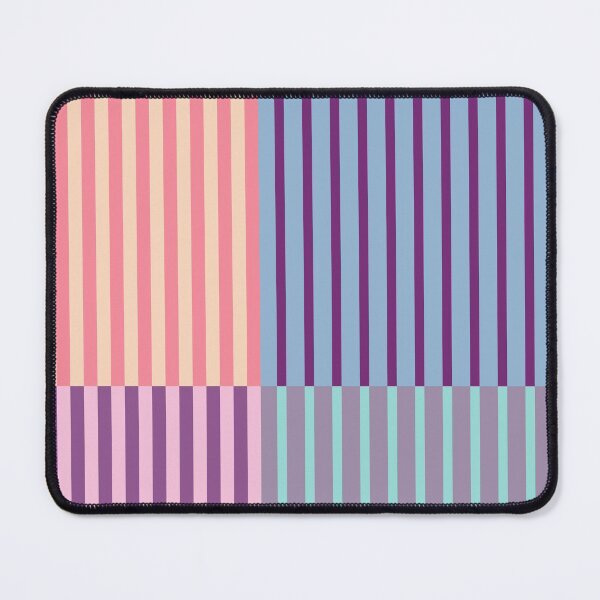 Item preview, Retro color block stripes 4 - Orange, Blue and Mauve designed and sold by misentangled.