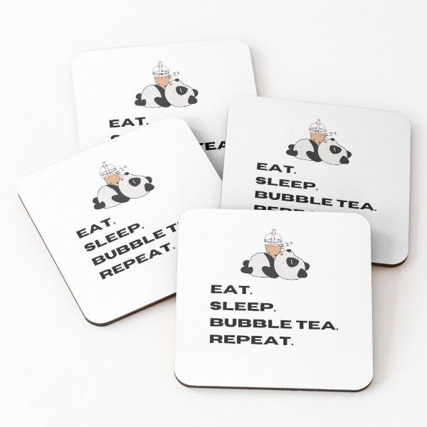 Item preview, Panda Eat Sleep Bubble Tea Repeat designed and sold by RheaRealm.