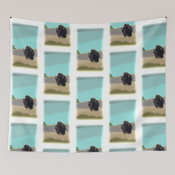 Item preview, Faded Bison Bull in Yellowstone designed and sold by Azriel Wiorek.
