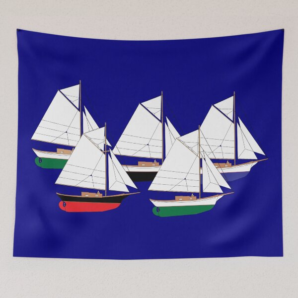 Item preview, Friendship Sloop Sailboats Racing designed and sold by CHBB.
