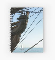 HMS Bounty Galionsfigur mit Segelboot Spiralblock
