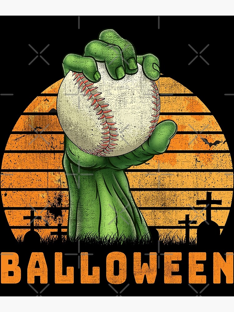  Halloween Zombie Player Baseball , Scary Baseball Ball Raglan  Baseball Tee : Clothing, Shoes & Jewelry