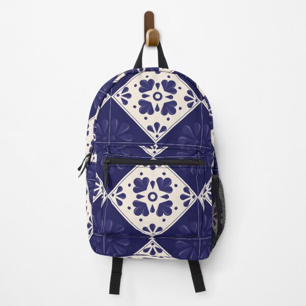 Item preview, Blue Talavera Tile, Abstract flower by Akbaly designed and sold by Akbaly.