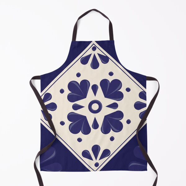 Item preview, Blue Talavera Tile, Abstract flower by Akbaly designed and sold by Akbaly.