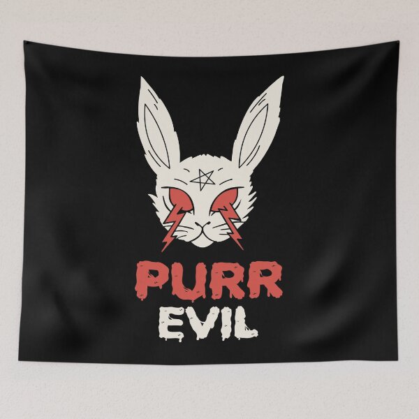 Item preview, Purr Evil Halloween Spooky Scary Cat designed and sold by TeesMii.