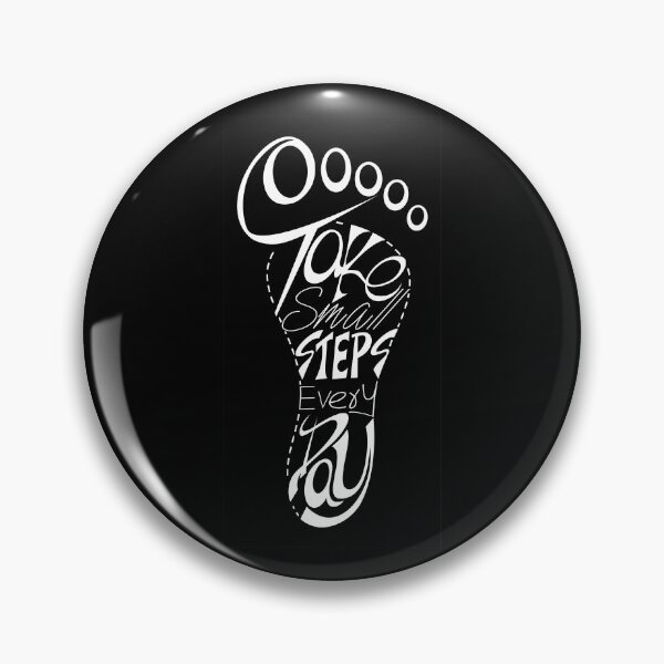 Item preview, take small steps every day white color designed and sold by bluehatgraphics.