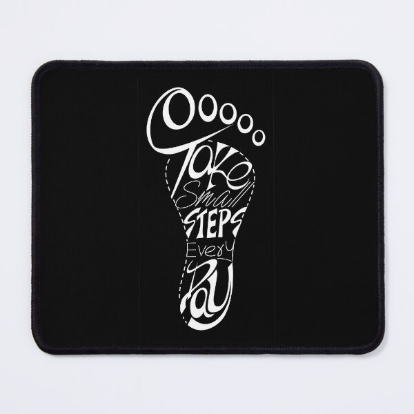 Item preview, take small steps every day white color designed and sold by bluehatgraphics.