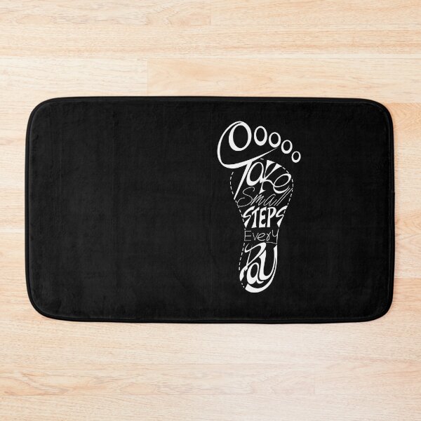 Item preview, take small steps every day white color designed and sold by bluehatgraphics.