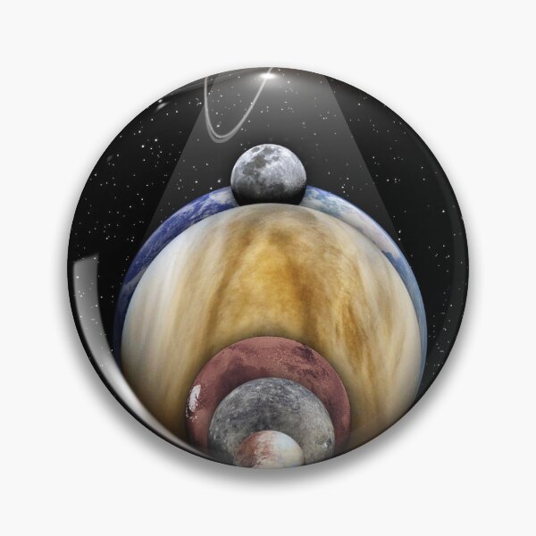 Item preview, Celestial Bodies Size Comparison (no text) designed and sold by Pablo Carlos Budassi.