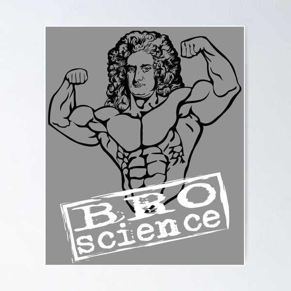 Funny Bro Science Design Gift for Bodybuilder Fleece Blanket by