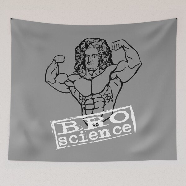 Item preview, Funny Bro Science Design - Gift for Weightlifter Nerd - Bro Scientist Isaac Newton designed and sold by TrndSttr.