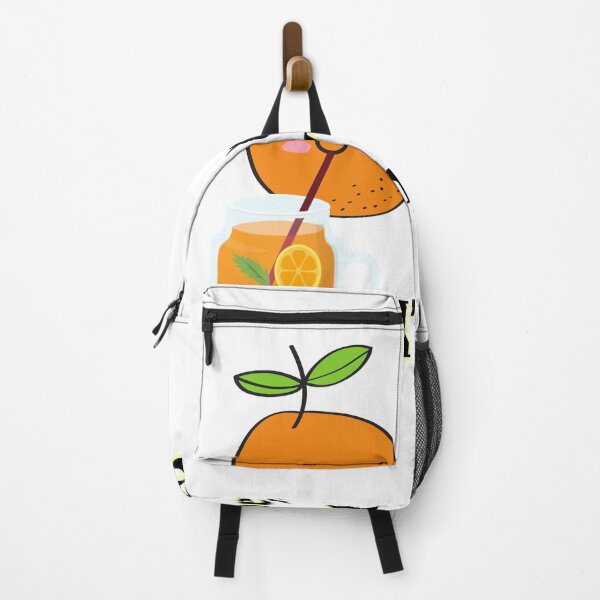 Item preview, Funny Orange Drinking Orange Juice glad I'm Here Fruit Pun designed and sold by aliyeus.