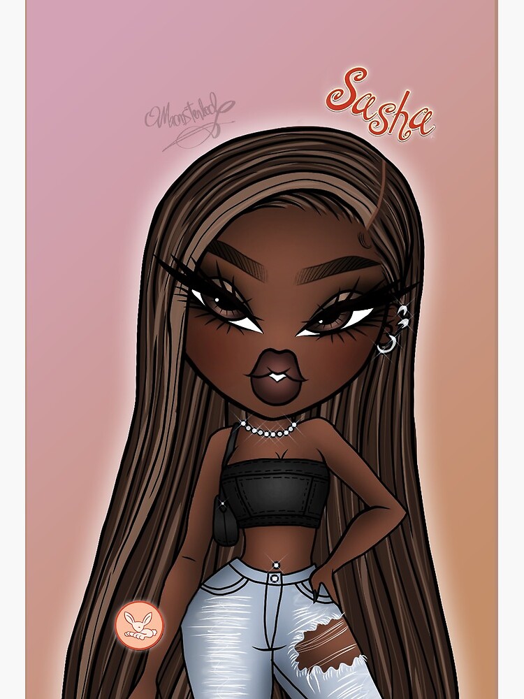 Bratz Strut It Sasha Drawing by Monsterlool Art Board Print for Sale by Monsterlool Redbubble