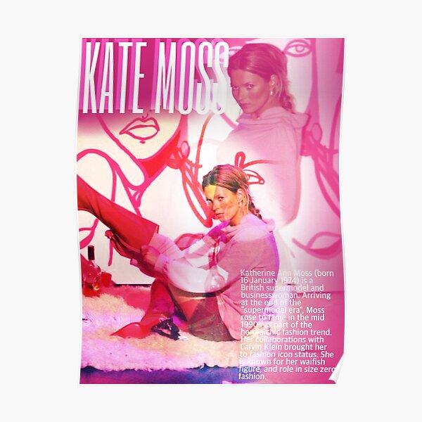 kate moss design Poster