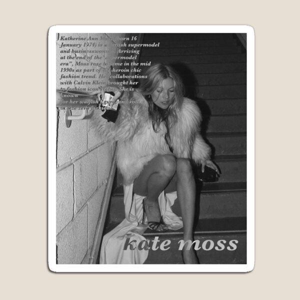 Aperçu de l'œuvre kate moss noir et blanc créée et vendue par shortcakemanic  ｡.｡:∞♡*♥.