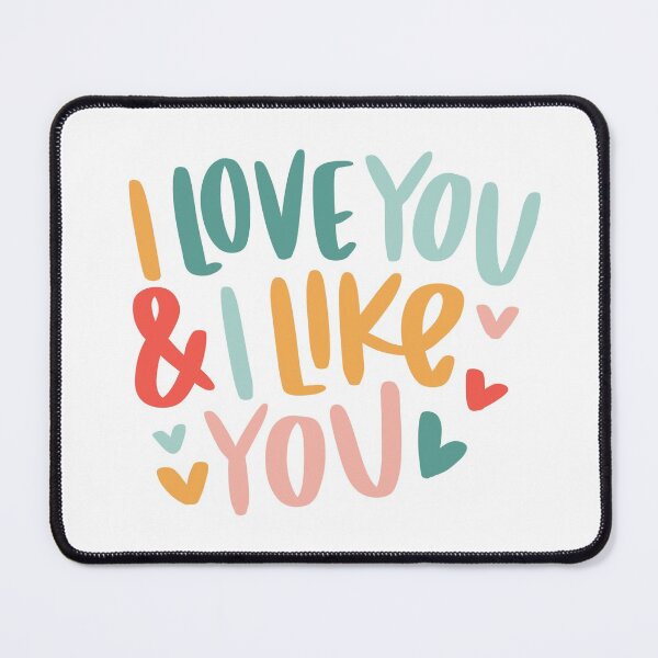 Item preview, "I Love You and I Like You" Parks and Recreation Quote designed and sold by xohazeldesignco.