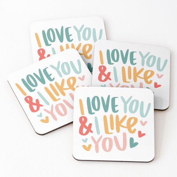 Item preview, "I Love You and I Like You" Parks and Recreation Quote designed and sold by xohazeldesignco.