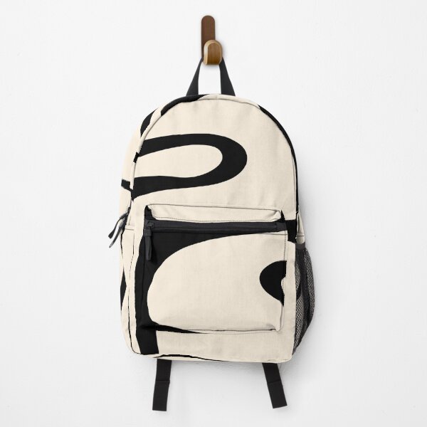 Item preview, Copacetic Retro Abstract in Black and Almond Cream designed and sold by kierkegaard.