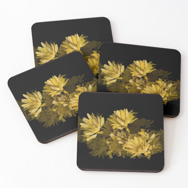 Item preview, Frost Mums Dark Floral designed and sold by LindasPhotoArt.