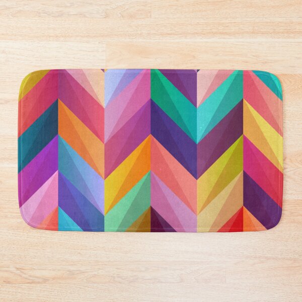 Item preview, Stunning Rainbow Crystal Shards Colorful Chevron Pattern designed and sold by MarikaJohnson.