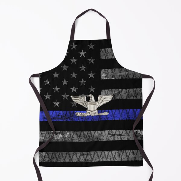 Item preview, Colonel Thin Blue Line Distressed Flag designed and sold by Jared Davies.