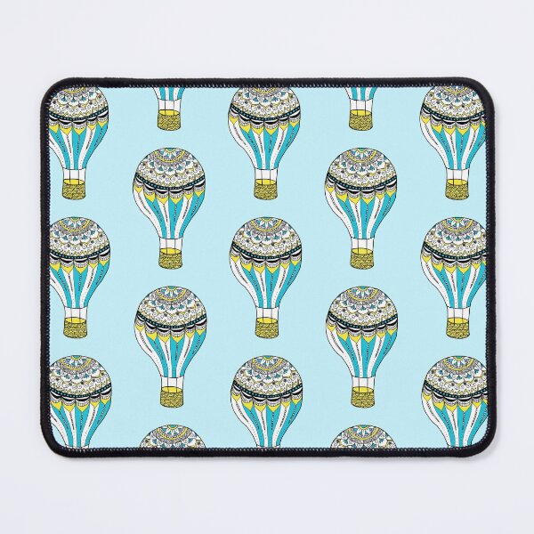 Item preview, Hot Air Balloon Mandala in Yellow and Blue designed and sold by Julie Erin Designs.